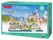 Cubic Fun - Пъзел 3D City Line Bavaria 178ч