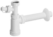 Bruckner - Сифон за мивка с разклонение DN40 бял