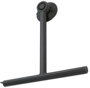 Черна стъргалка с държач 22 cm Gedy Gummy – Sapho