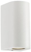Nordlux - Външно стенно осветително тяло CANTO 2xGU10/28W/230V IP44 бяло