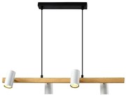 Полилей на кабел XILO 4xGU10/25W/230V бук/бял