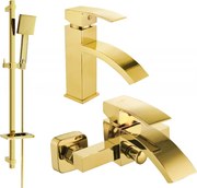 Mexen Libra DQ45 комплект за вана, златен - 745103DQ45-50