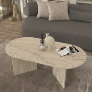 Кафе маса от меламин Cortado в травертинов цвят 120x60x39.6см.