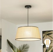 Brilagi - LED полилей на кабел CERIA 1xE27/40W/230V Ø 50 см бежов