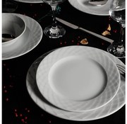 Комплект за хранене 24 части бял/порцелан