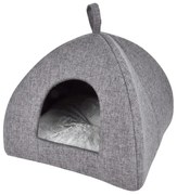 Сиво легло за котка тип палатка 40x40 cm – Love Story