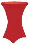 Horecano - Еластан за бар маса ф80xh110см червен (HC-16299)