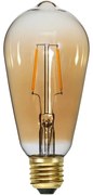 Топла LED крушка с нажежаема жичка E27, 1 W Plain Amber - Star Trading