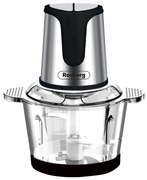 Разопакован: Чопър Rosberg R51111D, 400W, 2 литра, Стъклена купа, 2 скорости, Инокс/черен