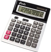 Настолен калкулатор Forofis 91592, 12-разряден, Памет, Двойна нула, Сив