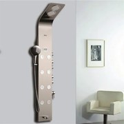 Хидромасажен душ панел ICSH 3071 "Лойс", Inter Ceramic, хром мат, 165x22см