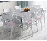 Коледна покривка за маса с памучна смес Winter Wonderland, 140 x 180 cm Snowflakes - Minimalist Cushion Covers