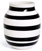 Ваза от черно-бял фаянс, височина 20 cm Omaggio - Kähler Design
