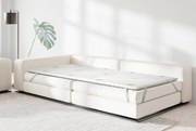 Топ матрак isleep, Smart Topper Aloe, 82x190x3, Мек, Мемори пяна