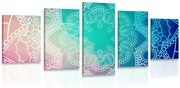 картини от 5 части – Пастелна Мандала