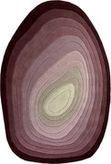 Лилав ръчно изработен вълнен килим 200x290 cm Puddle Ombre – Flair Rugs