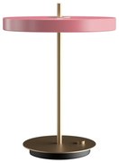 Розова LED затъмняваща се настолна лампа с метален абажур (височина 41,5 cm) Asteria Table – UMAGE