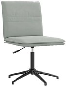 4101267 vidaXL Трапезен стол, светлосив, кадифе