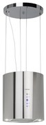Klarstein Barett, островен абсорбатор, Ø 38 cm, рециркулация 522 m³/h, LED, филтър с активен въглен, неръждаема стомана