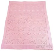 Baby Matex - Одеало плетено розово 75/100