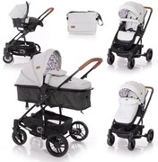 Детска комбинирана количка S-500 SET LORELLI - Grey&Black CROSS
