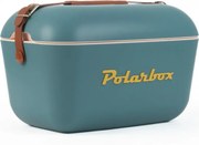 Хладилна чанта Polarbox Classic, 20 литра, AIRPOP полистирол, 5-15C до 24 часа, Класическа кожена каишка, Тъмносин/Розов
