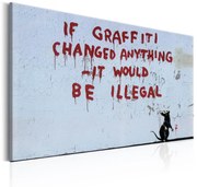 Печат върху платно - Ако графитите са променили нещо от Banksy 60x40