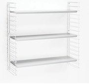 Рафт на 3 нива с бели рафтове, ширина 70 cm Libro - Metaltex
