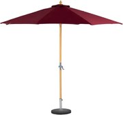 Градински прав чадър Hesperide Tinaei, Бамбуков прът, Olefin, 3 m - Бордо