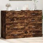 3276627 vidaXL Сайдборди, 2 бр, опушен дъб, 60x39x80 см, инженерно дърво