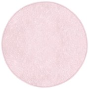 Светлорозов кръгъл килим подходящ за пране и за прахосмукачки роботи ø 120 cm Comfort – Mila Home