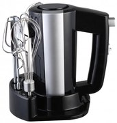 Миксер Rosberg R51110KB, 300 W, 5 скорости + Турбо, Поставка за аксесоари, Черен/сребрист