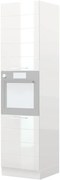 Висок подов шкаф за фурна Hudson K23-60-2KR-White glossy