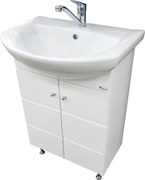 Долен шкаф с мивка "Емона" 60 cm бял