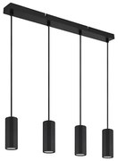 Globo 57918-4HB - Пендел JAMES 4xGU10/25W/230V черен