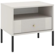 Нощно шкафче LUE бежово/черно