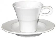 Horecano - Порцеланова чаша кафе с чинийка 100мл 1бр (PV-157) - Китайски порцелан