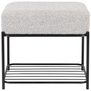 Светлосива табуретка Milou – White Label