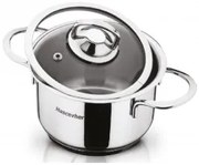 Мини тенджера със стъклен капак 12cm HR-(3TTCKK0112011)