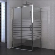 Душ кабина ICS 118/100NEW + ICS 111/31/80, Inter Ceramic, 100-120х80x190см, 5мм