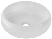 COMAD UN-WIKI-SW - Мивка за плот WIKI, Ø 36 см, керамика, бял гланц