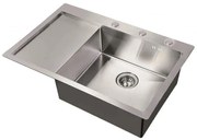 Кухненска мивка ICK 7951C, Inter Ceramic, алпака, едно корито, 78x51см