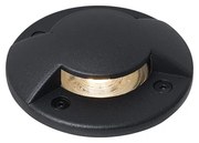 Модерно подово петно черно GU10 50mm 2-светлинен ефект IP65 - Cellar