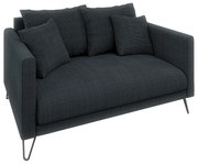 Тъмносив шенилов диван 140 cm Freya – Ropez