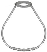 Дръжка за полилей пластмаса сребриста