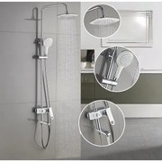 Душ система със смесител, пита, слушалка и шлаух 6017 W