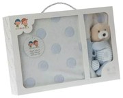 GAMBERRITOS Одеяло с играчка/чесалка СИНЬО