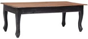 283904 vidaXL Маса за кафе, черна, 120x60x45 см, махагоново дърво масив