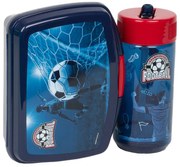 Derform - Комплект бутилка и кутия за храна FOOTBALL 19