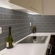 Комплект стикери за плочки 30 бр. 20x10 cm Subway Tiles Grey - Ambiance